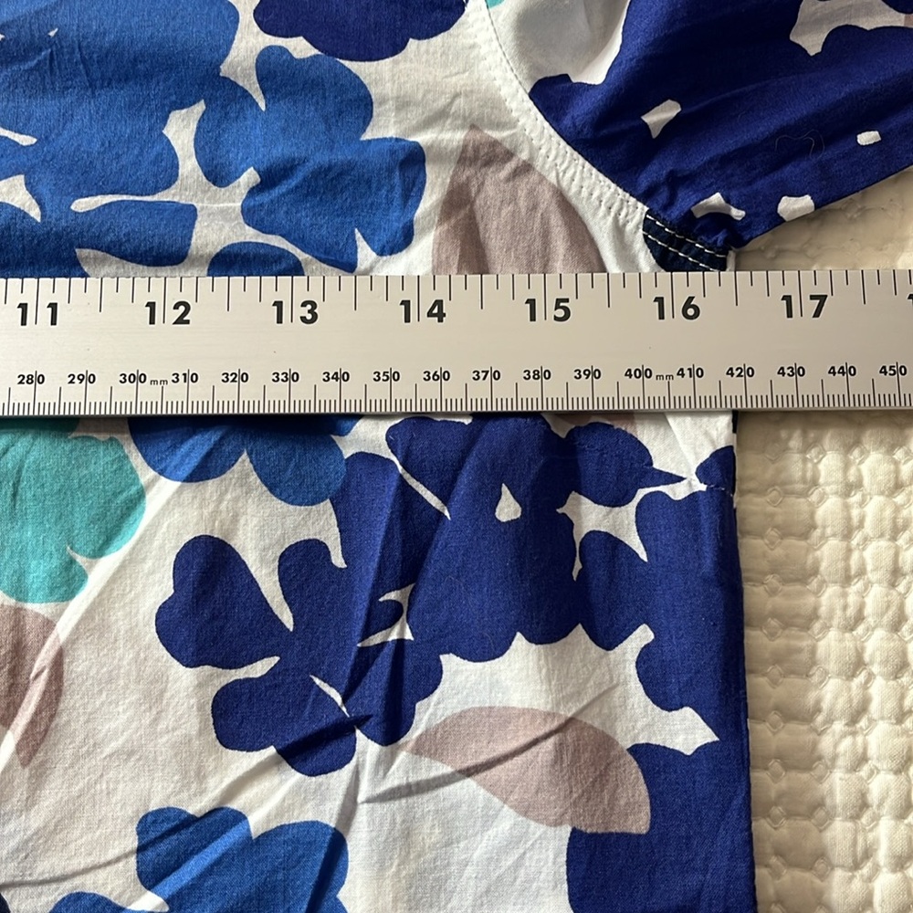 Boden Floral Tunic in Blue and Teal - Picture 7 of 11